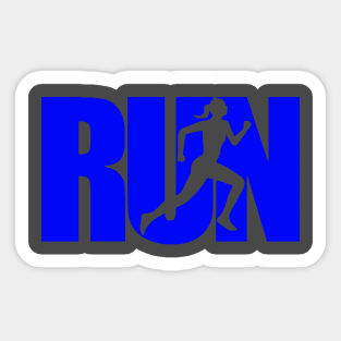 RUN royal Sticker